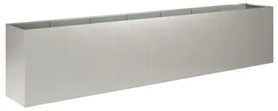 Productafbeelding van vidaXL Tuinplantpot zilver, 280 x 40 x 60 cm, roestvrij staal