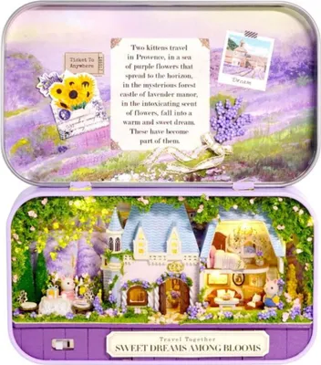 Image de Habarri | Maison Miniature - DIY Maison de Poupées - Maison en Bois avec Meubles et éclairage LED - Cadeau pour Enfants - Faites De Beaux Rêves