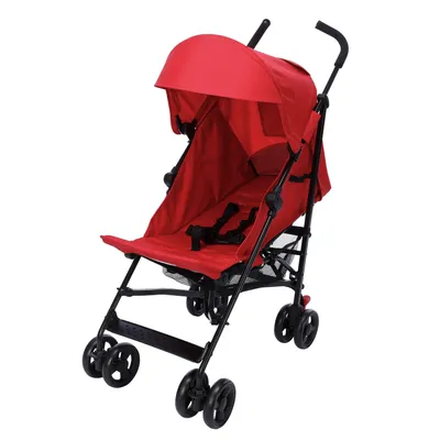 Produktbild von Leichter Sportkinderwagen S120 BUF BOOF rot 0–36 Monate – Rückenlehne mit 180-Grad-Neigung verstellbar
