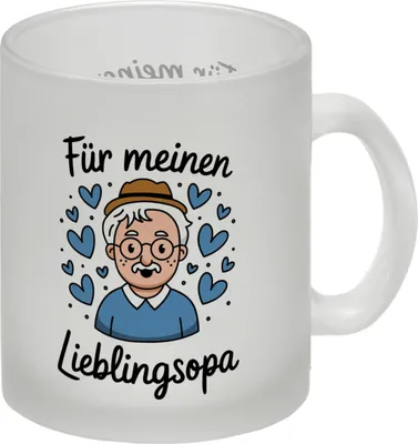 Produktbild von Für meinen Lieblingsopa Glas Tasse