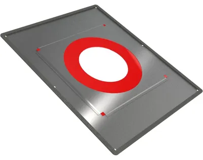 Produktbild von Jeremias DW-FU Deckenblende 0-20° mit Dampfsperre Ø180mm