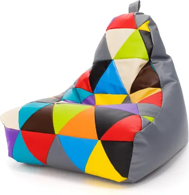 Obrázek produktu pro Ecopuf Keiko Patchwork, sedací vak køeslo sedací vak Outdoor, Šedá E15, S