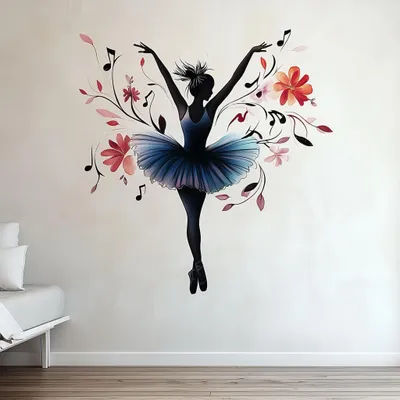 Immagine prodotto di Decords, adesivo da parete – elegante ballerina, 60 cm