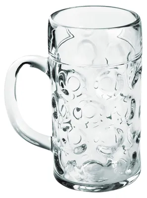 Produktbild von Transparenter Bierkrug aus Kunststoff 50 cl -, KI-generiertes Bild