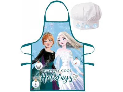 Zdjęcie produktu dla Fartuch dziecięcy z czapką Frozen Cool Holiday