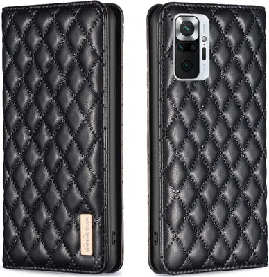 Obrázek produktu pro Redmi Note 10 Pro Case, elegantní flipové kožené pouzdro ve stylu knihy se stojánkem pro Xiaomi Redmi Note 10 Pro / 10 Pro Max Black