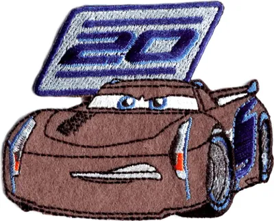Obrázok produktu pre Disney © Cars 3 Jackson Storm - nášivka, nažehľovacia nášivka, nášivka, nášivky, na nažehlenie, veľkosť: 8 x 6,4 cm