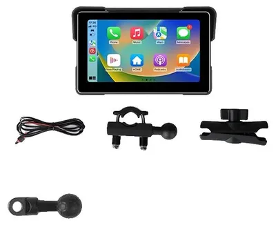 Immagine prodotto di Videocamera per moto, CarPlay wireless, registrazione a doppio obiettivo, Moto Radio, Nessuna-a