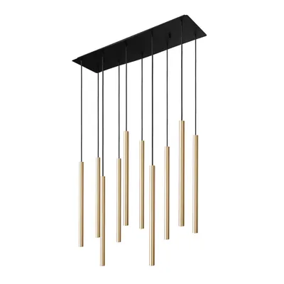 Immagine prodotto di Lampadario LASER ottone-nero 10xG9x10W ottone, dimensioni: 130x70x20 cm, IP20, Nowodvorski Lighting