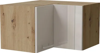 Produktbild von Kücheneckhängeschrank BRERRA 60x60cm 2-türig lackiert Farbe wählbar BR-W12/60/36 RAL 9001 creme Hochglanz eiche artisan