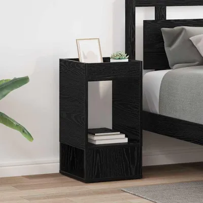 Produktbild von "Schlussverkauf" Beistelltisch 2 Stück - Wohnzimmer Sofatisch - Schwarz Eichen-Optik 30x30x56 cm  C13653