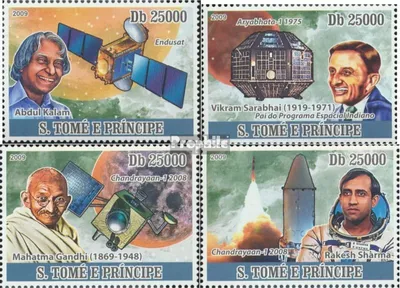 Produktbild von Briefmarken Sao Tome e Principe 2009 Mi 3908-3911 (kompl.Ausg.) postfrisch Indische Raumfahrt