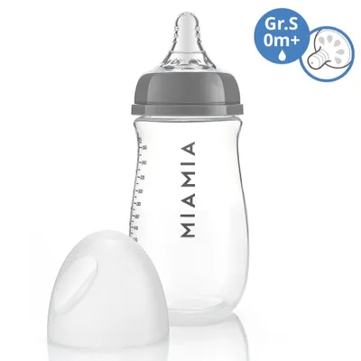 Produktbild von MiaMia PP-Flasche 260 ml mit Silikon-Trinksauger