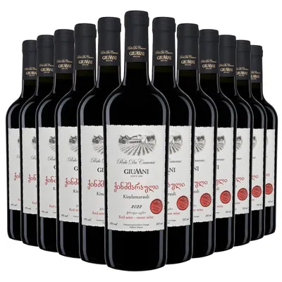 Produktbild von Giuaani Kindzmarauli Georgischer Rotwein Lieblich (12 x 0,75L)