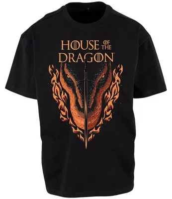 Produktbild von Game Of Thrones T-Shirt Uni House of the Dragon - Sword And Dragon Head schwarz L