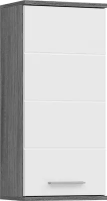 Produktbild von Blake Badschrank wandhängend 1 Tür Hochglanz weiß,rauchfarbenen.