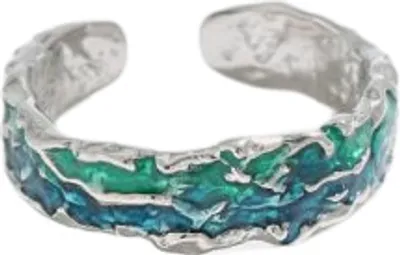 Immagine prodotto di Anello in argento con smalto Rosalinda