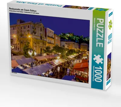 Produktbild von Calvendo Restaurants am Cours Saleya 1000 Teile Puzzle quer 640x480mm, Dieterich Werner; 7390393