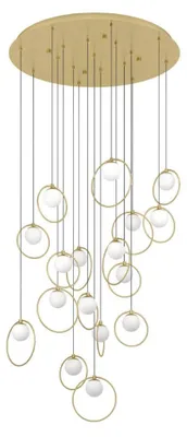 Obrázok produktu pre Zlatá závesná lampa Portocolom, priemer 78 cm
