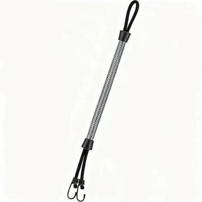 Immagine prodotto di Corda di traino per imbarcazioni - 2 pezzi - Estensibile fino a 55 cm - Corda di ormeggio per imbarcazioni - Nera - Corda di ormeggio - Corda di traino - Accessori per pontili - Corda di ormeggio con gancio - Per barche, kayak, moto d'acqua, pontoni, canoe