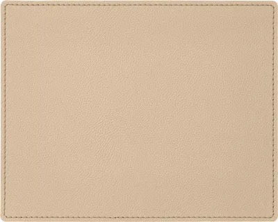 Produktbild von Mauspad Echtes Leder Beige cm 25x20 - Mousepad Eckige Ecken - Handwerkliche Nähte - Hergestellt in Italien