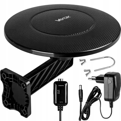 Zdjęcie produktu dla Vayox Antena Zewnętrzna VA0039 Digital360 | DVB-T/T2 | Full HD | 4K | VHF\UHF | Czarna