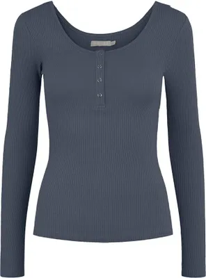 Produktbild von Pieces Kitte Langarm-t-shirt Blau 2XL Frau Blau 2XL
