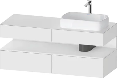 Produktbild von DURAVIT QA4766018180010 QTG KWTU WH Ek. 1400x550x600 Wß Mt. H