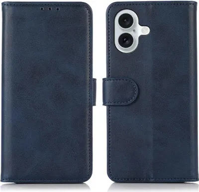 Produktbild von Mobigear Wallet iPhone 17 Hülle Klapphülle Geldbörse - Blau