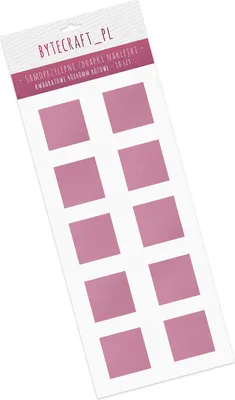 Produktbild von Rubbelaufkleber QUADRATISCH 40x40mm ROSA x10