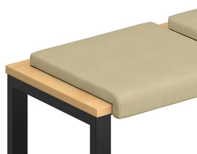 Produktbild von vidaXL Bankkissen 2 stk. Cord Grau-Grün Tiefe 35 cm