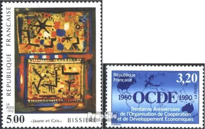 Produktbild von Briefmarken Frankreich 1990 Mi 2811,2812 (kompl.Ausg.) postfrisch Kunst