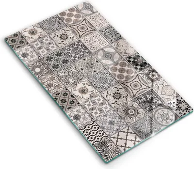 Produktbild von Abdeckung Glas - Küchenabdeckung - 30x52 cm - Abdeckplatte - Dekorative Fliesen