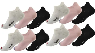Produktbild von 12 Paar Sport-Socken mit Fersenlasche – Baumwolle, atmungsaktiv & bequem, Mix2/35-38