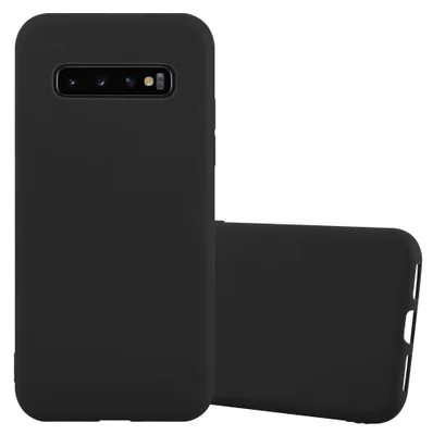 Image de Cadorabo Housse pour Samsung Galaxy S10 PLUS Housse en noir Housse pour portable TPU Silicone Etui Case Cover