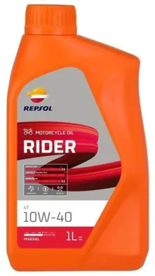 Zdjęcie produktu dla Repsol Rider 4t 10w40 Cp-1 Olej silnikowy Przezroczysty Przezroczysty Jeden rozmiar