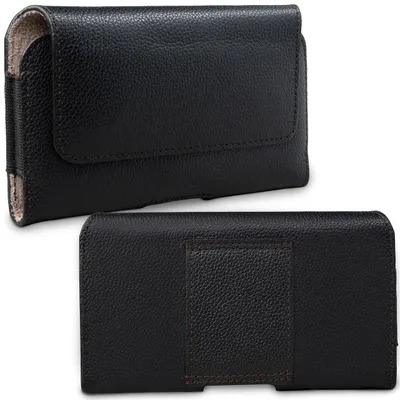 Produktbild von XiRRiX Handy Gürteltasche – universal Gürtel Handytasche aus Leder - Holster mit Gürtelschlaufe für Gürtel