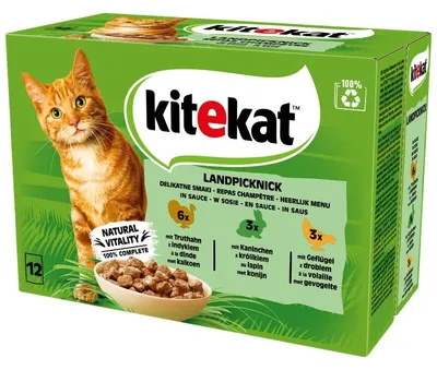 Zdjęcie produktu dla Kitekat 85gx12 Country Picnic Sauce Saszetka porcjowana Multipack