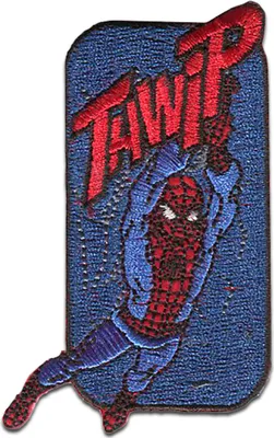 Obrázok produktu pre Marvel © Spiderman Comic Thwip - nášivka, nažehľovačka, nažehľovací obrázok, nášivka, na zažehlenie, veľkosť: 8,5 x 5,1 cm