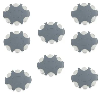 Produktbild von JB White 48 Stück ProWax Cerumenfilter für Hörgeräte geeignet für Oticon- und Bernafon-Lautsprecher, 8x Spender-Disk mit 6 Werkzeugen und 6 Filtern, grau