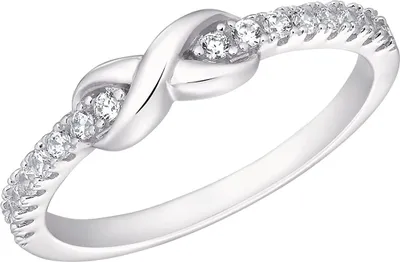 Produktbild von Infinity Ring für Damen aus 925er Silber mit Zirkonia von s.Oliver
