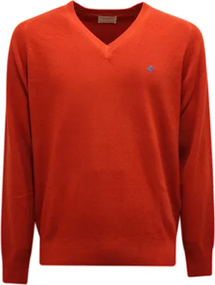 Obrázek produktu pro 9444Av Maglione Uomo Brooksfield Man Vlněný Svetr S Výstřihem Do V