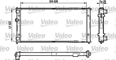 Produktbild von VALEO Kühler, Motorkühlung  731728