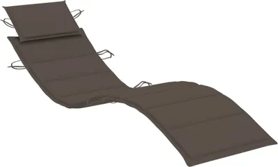 Zdjęcie produktu dla vidaXL Poduszka na leżak Taupe 186x58x4 cm