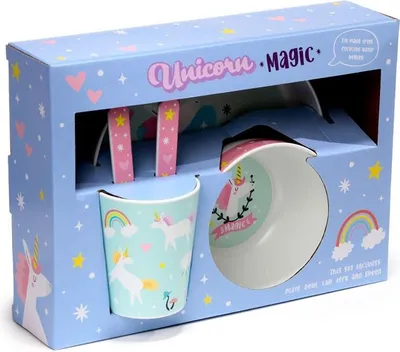 Produktbild von Einhorn-Zauber  Kinder Geschirr 5er Set