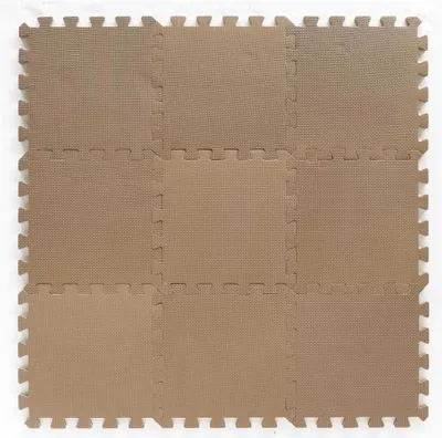 Produktbild von BabyDan Spielmatte Braun Schaumstoff 9 Teile Themenformen ab Geburt
