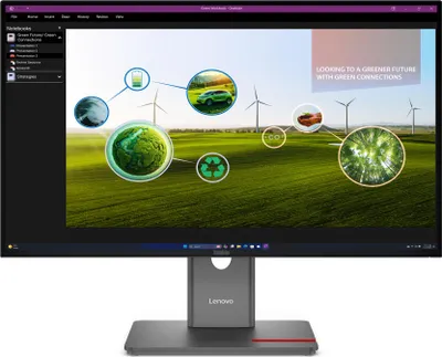 Image de Lenovo ThinkVision P27Q-40, 68,6 cm (27"), 2560 x 1440 px, Quad HD, DEL, 6 ms, noir