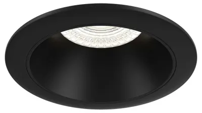 Image de Luminaire encastré, aluminium,1 flamme, noir, D 8,5 cm