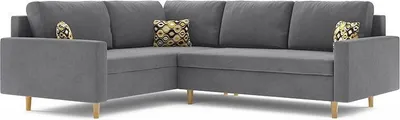 Produktbild von Ecksofa ETNA II 230 x 170 LINKS mit Schlaffunktion - Schlafcouch mit Bettkasten - Farben zur Auswahl - STOFF MIKRO 27 + AMBER 73 Grau