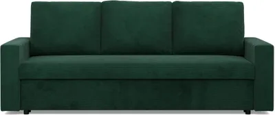 Produktbild von Sofa mit Schlaffunktion NEO, Wohnzimmer Couch 3-Sitzer 220x92cm, Cord Dunkelgrün